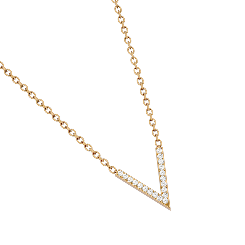 Diamond Chevron Necklace