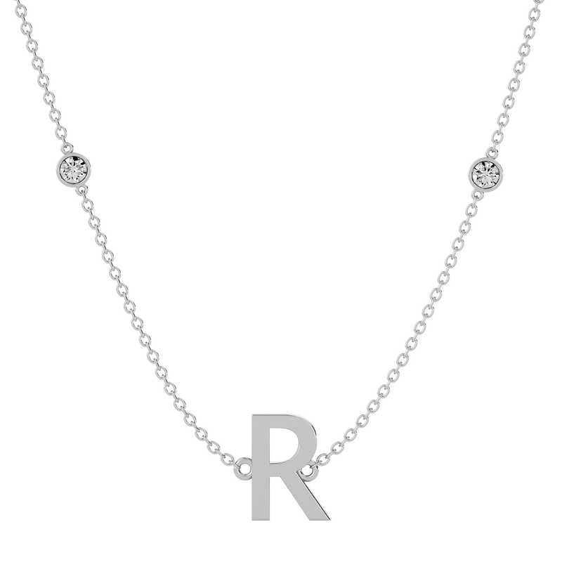 Initial Diamond Necklace