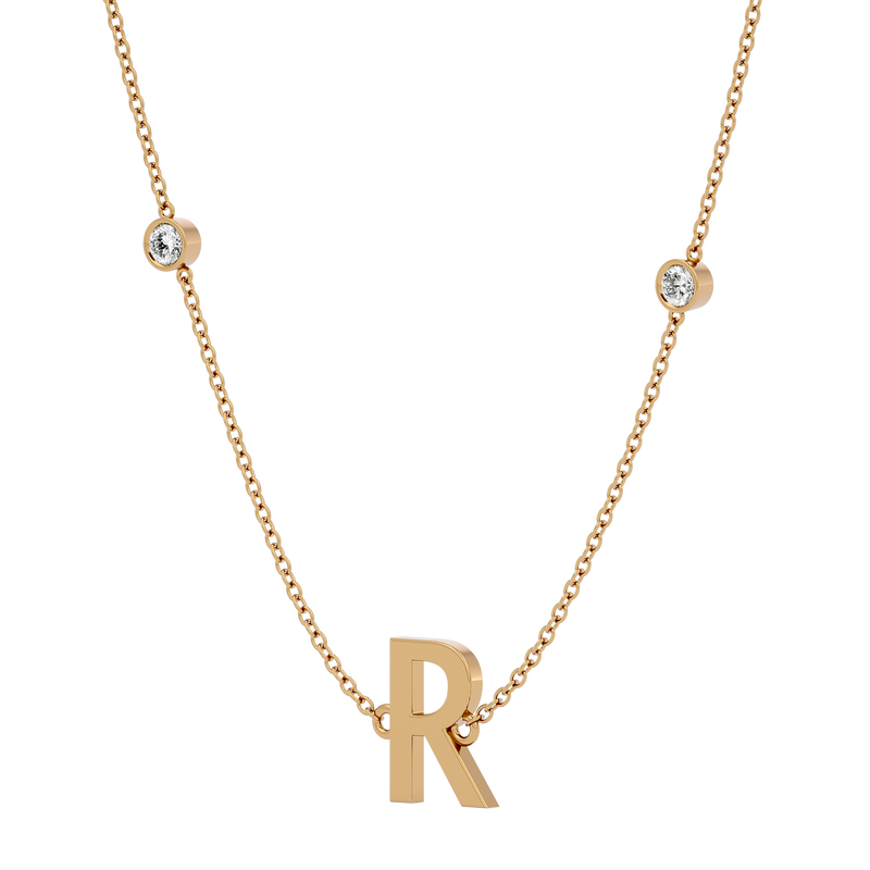 Initial Diamond Necklace