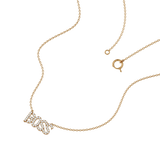 Solid Gold Diamond BOSS Necklace