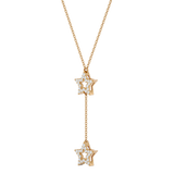 Solid Gold Diamond Star Lariat