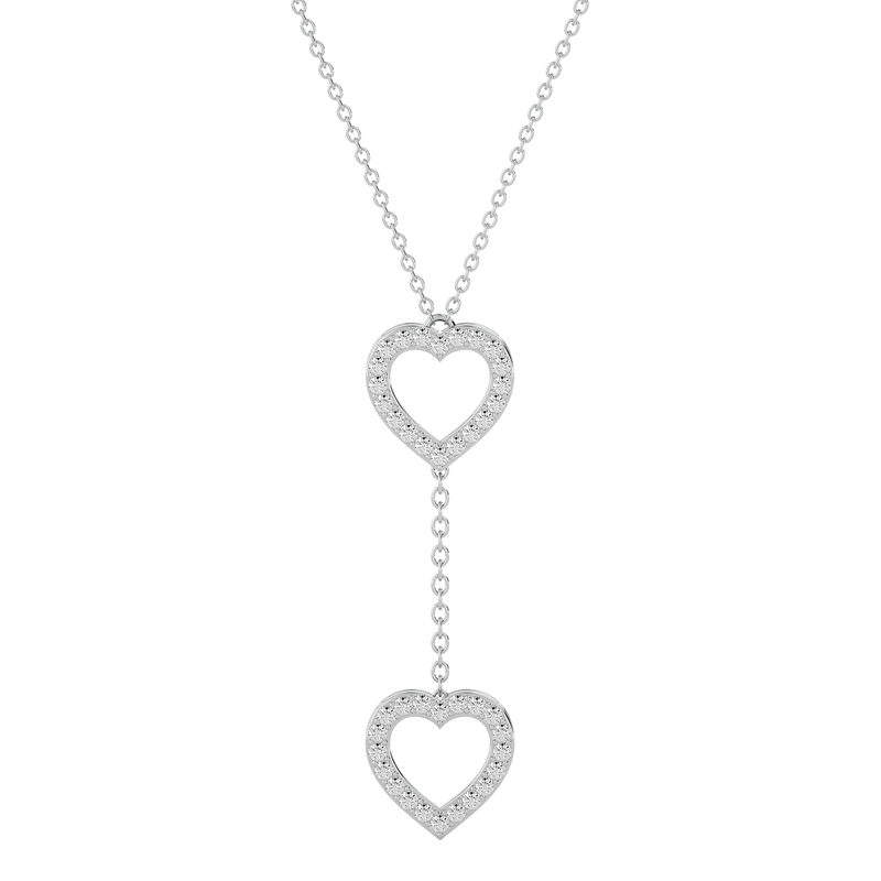 Diamond Minimal Heart Lariat & Y Necklaces