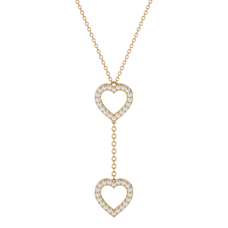 Diamond Minimal Heart Lariat & Y Necklaces