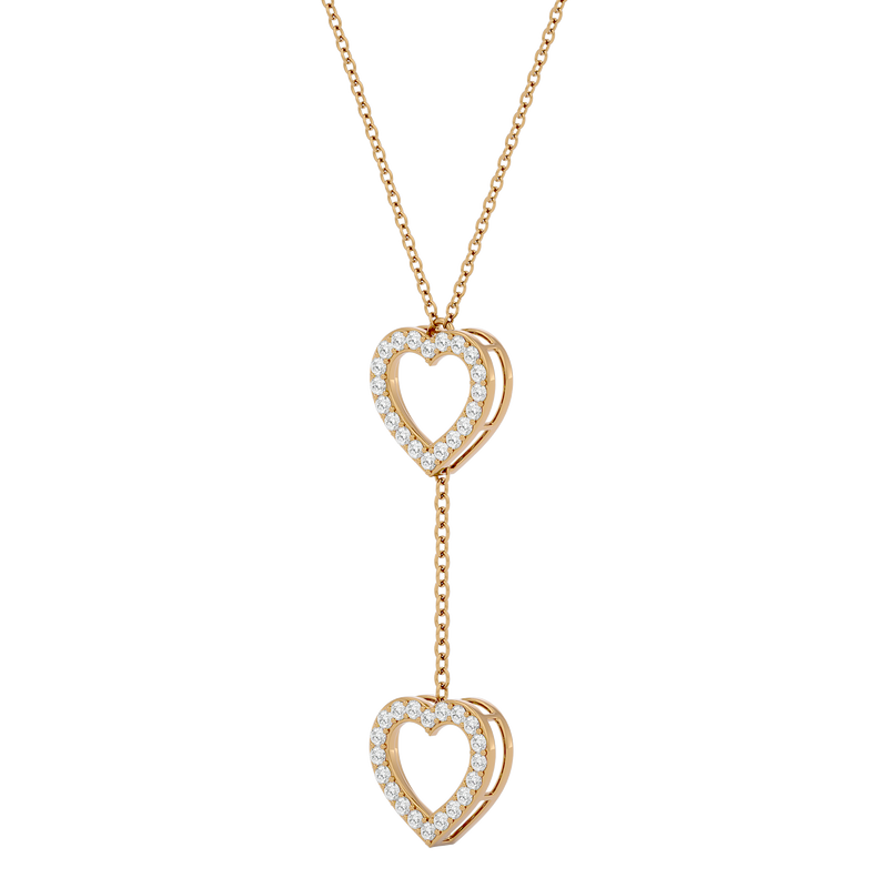 Diamond Minimal Heart Lariat & Y Necklaces