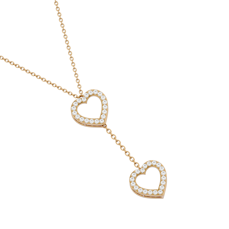 Diamond Minimal Heart Lariat & Y Necklaces