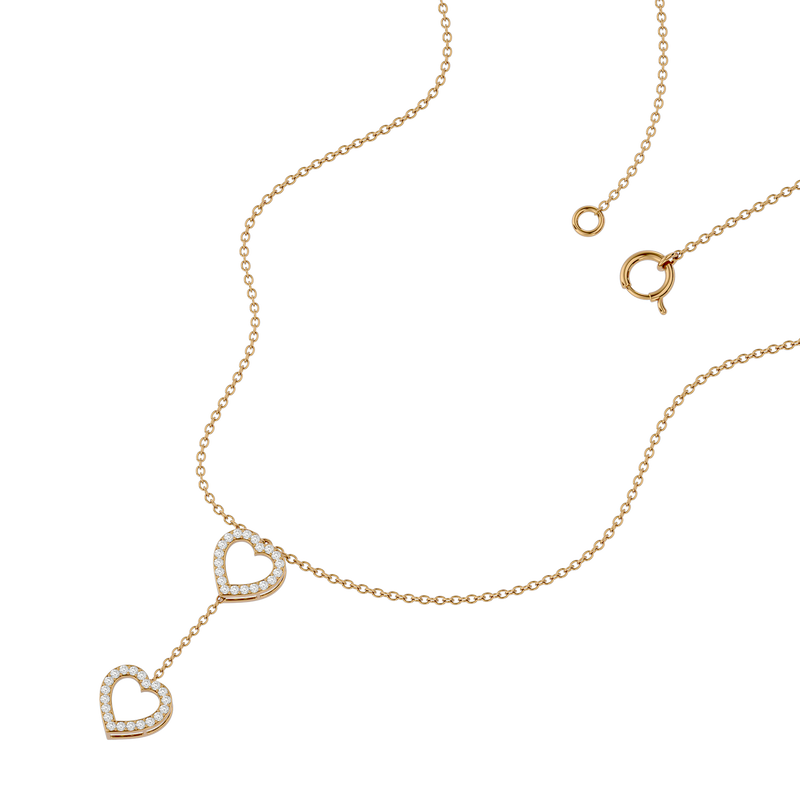 Diamond Minimal Heart Lariat & Y Necklaces