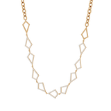 Solid Gold Diamond Kite Choker