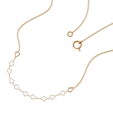 Solid Gold Diamond Kite Choker