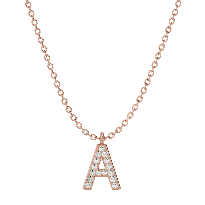 Diamond Initial Necklace