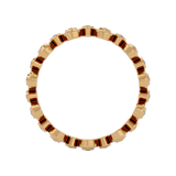 Solid Gold Wavy Diamond Stacking Ring