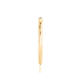 Solid Gold Flat Bar Diamond Stackable Ring