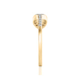 Solid Gold Diamond Loop Ring