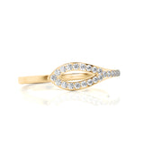 Solid Gold Diamond Loop Ring