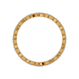 Solid Gold Milgrain Diamond Eternity Band