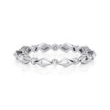 Solid Gold Geo Stack Diamond Ring