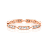 Solid Gold Diamond Twist Eternity Band