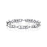 Solid Gold Diamond Twist Eternity Band