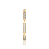 Solid Gold Diamond Twist Eternity Band