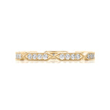 Solid Gold Diamond Twist Eternity Band