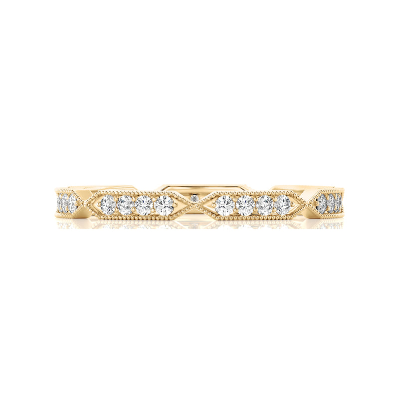 Diamond Twist Eternity Band