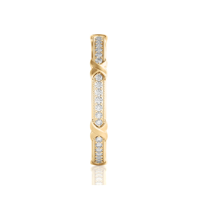 Diamond X Stacking Ring