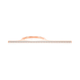 Solid Gold Flat Bar Diamond Ring