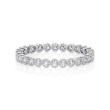 Solid Gold Milgrain Diamond Full Eternity Band