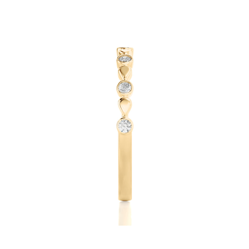 Pear Petals Diamond Band