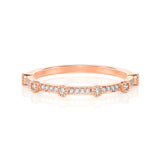 Solid Gold Diamond Minimalist Wedding Band