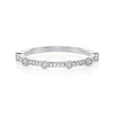 Solid Gold Diamond Minimalist Wedding Band