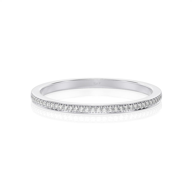 Solid Gold Diamond Stacking Band