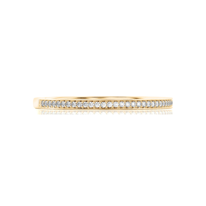 Solid Gold Diamond Stacking Band