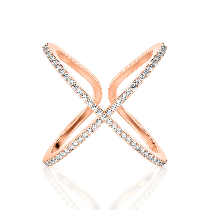 Criss Cross Diamond Ring