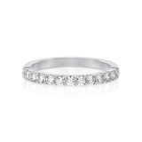 Solid Gold Half Eternity Diamond Band