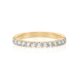 Solid Gold Half Eternity Diamond Band