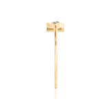 Solid Gold Initial Diamond Ring