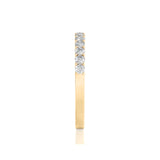 Solid Gold Half Eternity Diamond Band