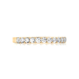 Solid Gold Half Eternity Diamond Band