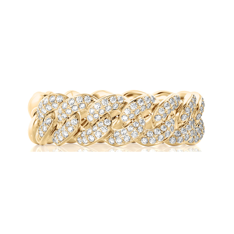 Cuban Link Diamond Ring