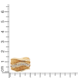 Textured Gold Wave Band