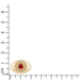 Scarlet Halo Signet Ring