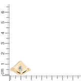 Shield Solitaire Signet Ring