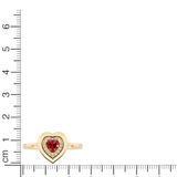 Crimson Heart Ring