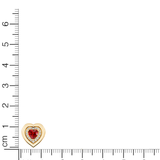 Crimson Heart Earrings