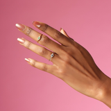 Solid Gold Ruby Diamond Evil Eye Ring