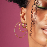 Chunky Huggie Earrings