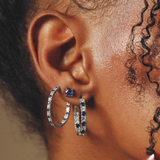 Solid Gold Sapphire Stud Earrings