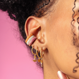 Pave Citrine Ear Cuff - Single