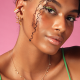 Solid Gold Diamond Starburst Celestial Necklace