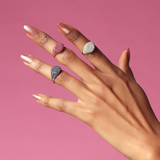 Solid Gold Ruby Pave Signet Ring